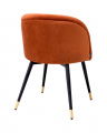 Dining Chair Chloé savona orange velvet set of 2
