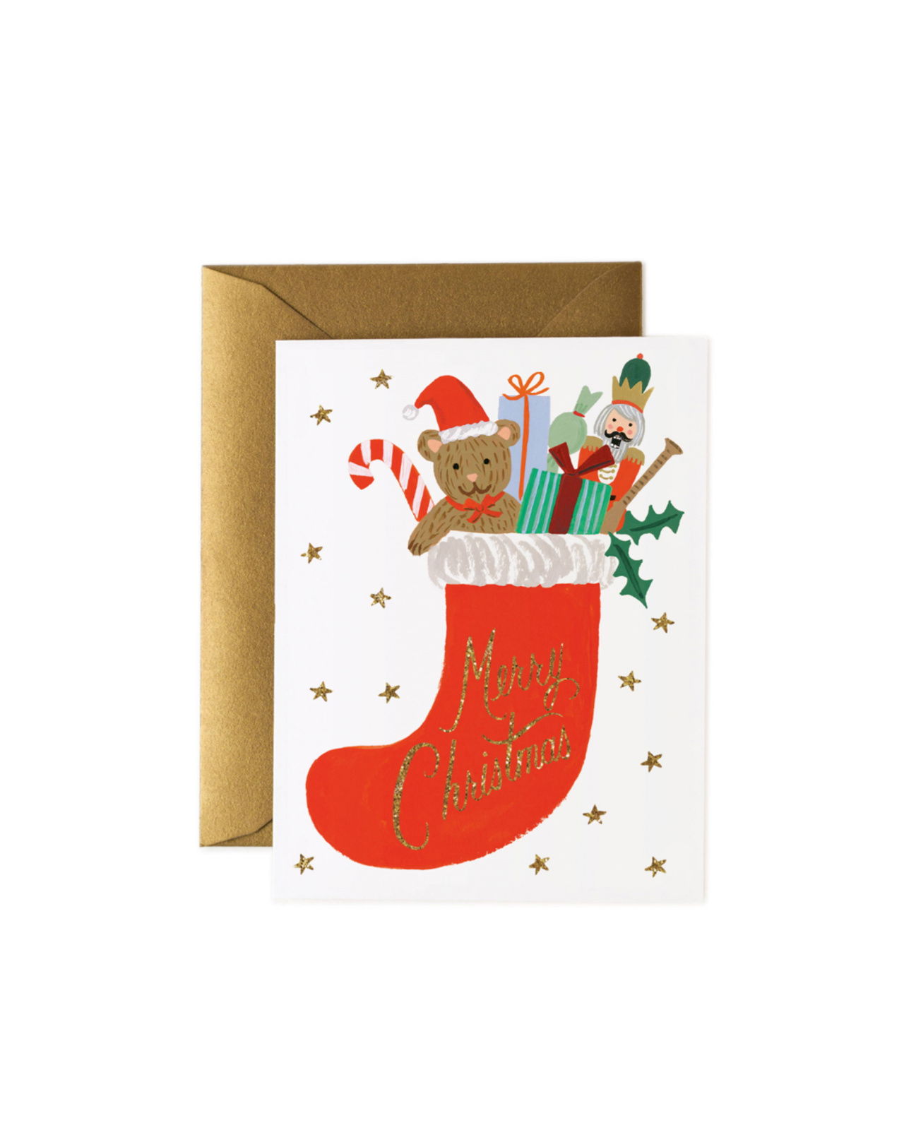 Toy Stocking Christmas Card