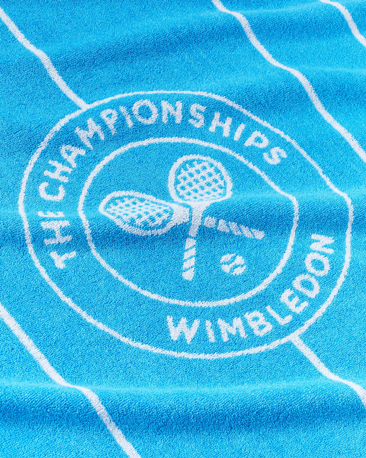 Wimbledon Tennis Court handduk blå