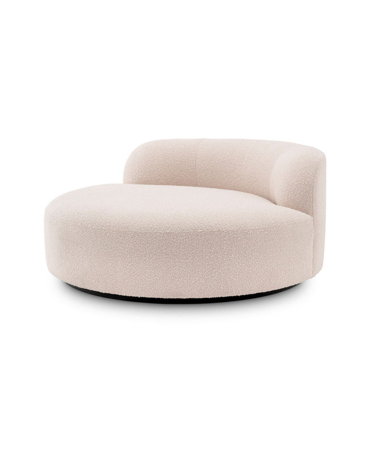 Björn bank rond bouclé cream