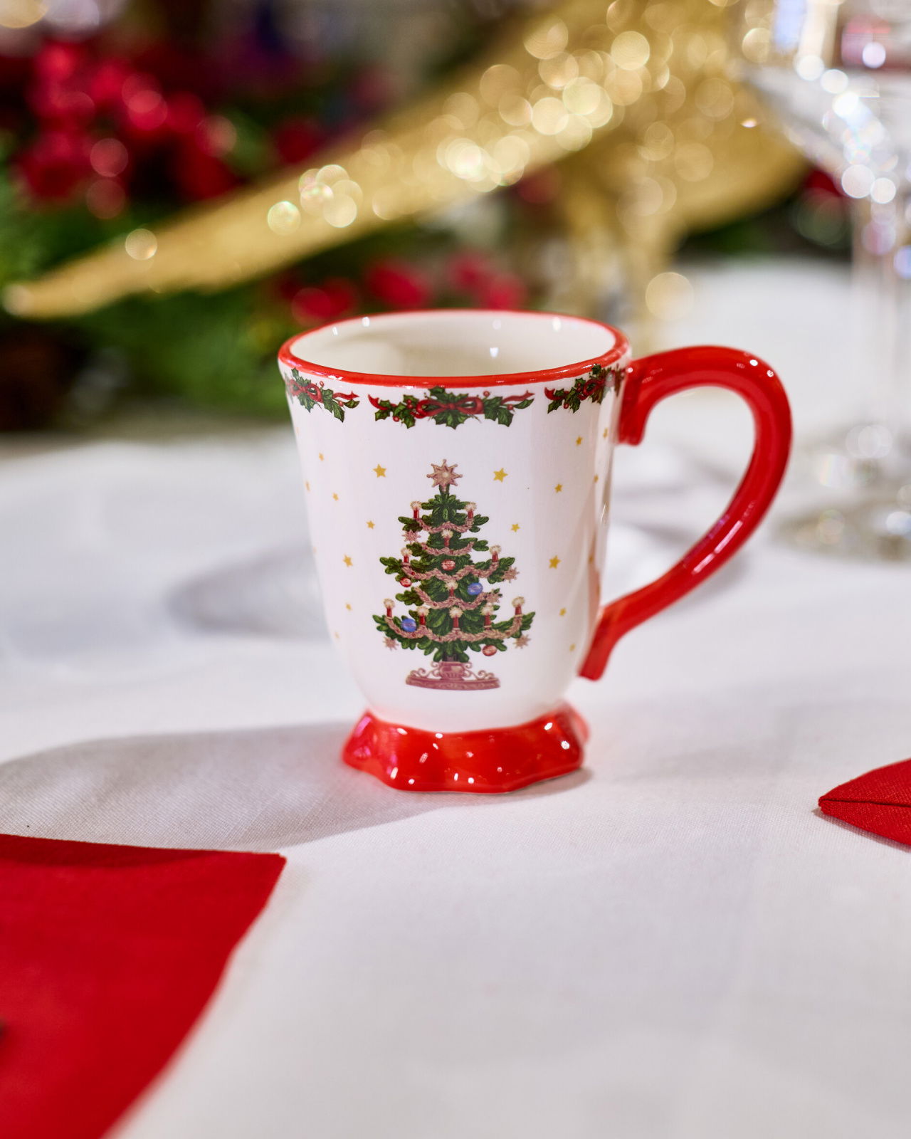Carmina Mug White/Red