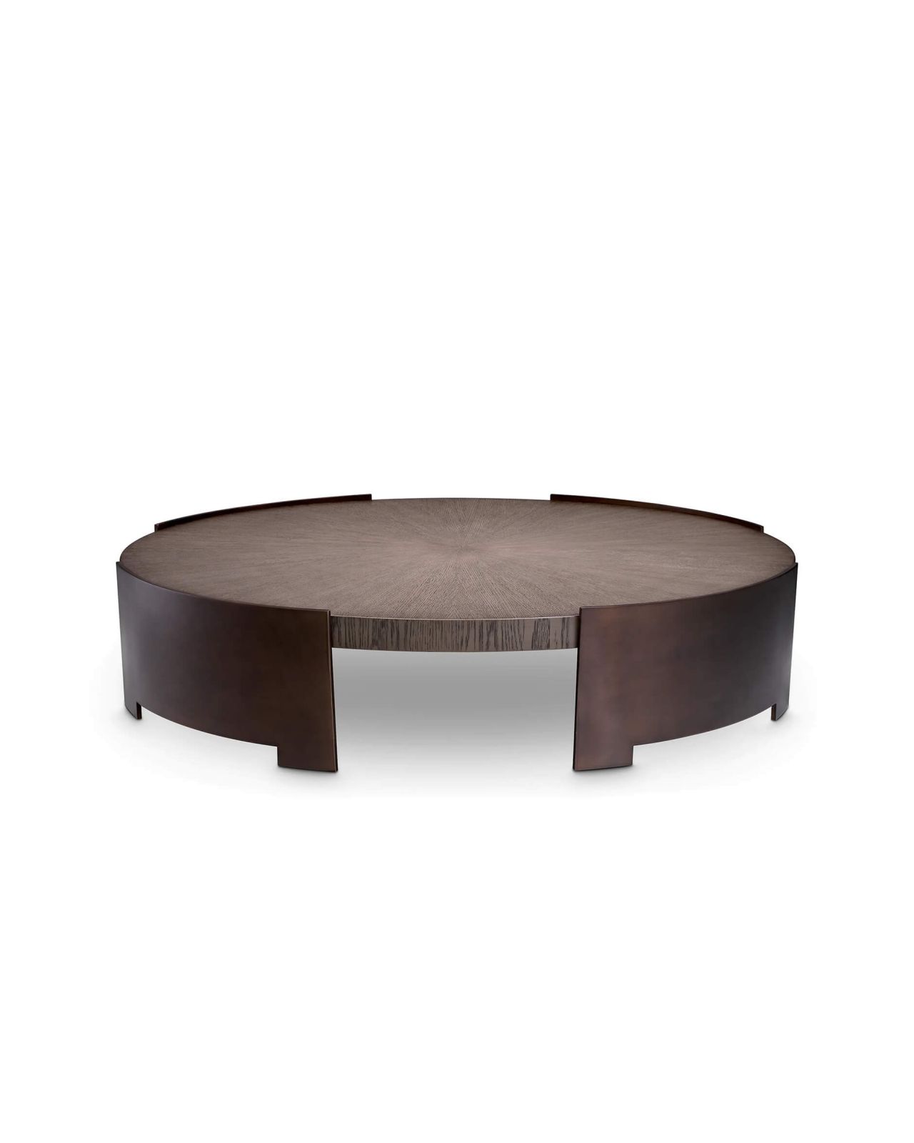 Quinto Coffee Table Bronze Finish / Grey Oak