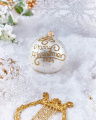 Lux Merry Christmas Bauble White/Gold 2024