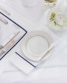 Castleford Holiday Napkin White/Blue