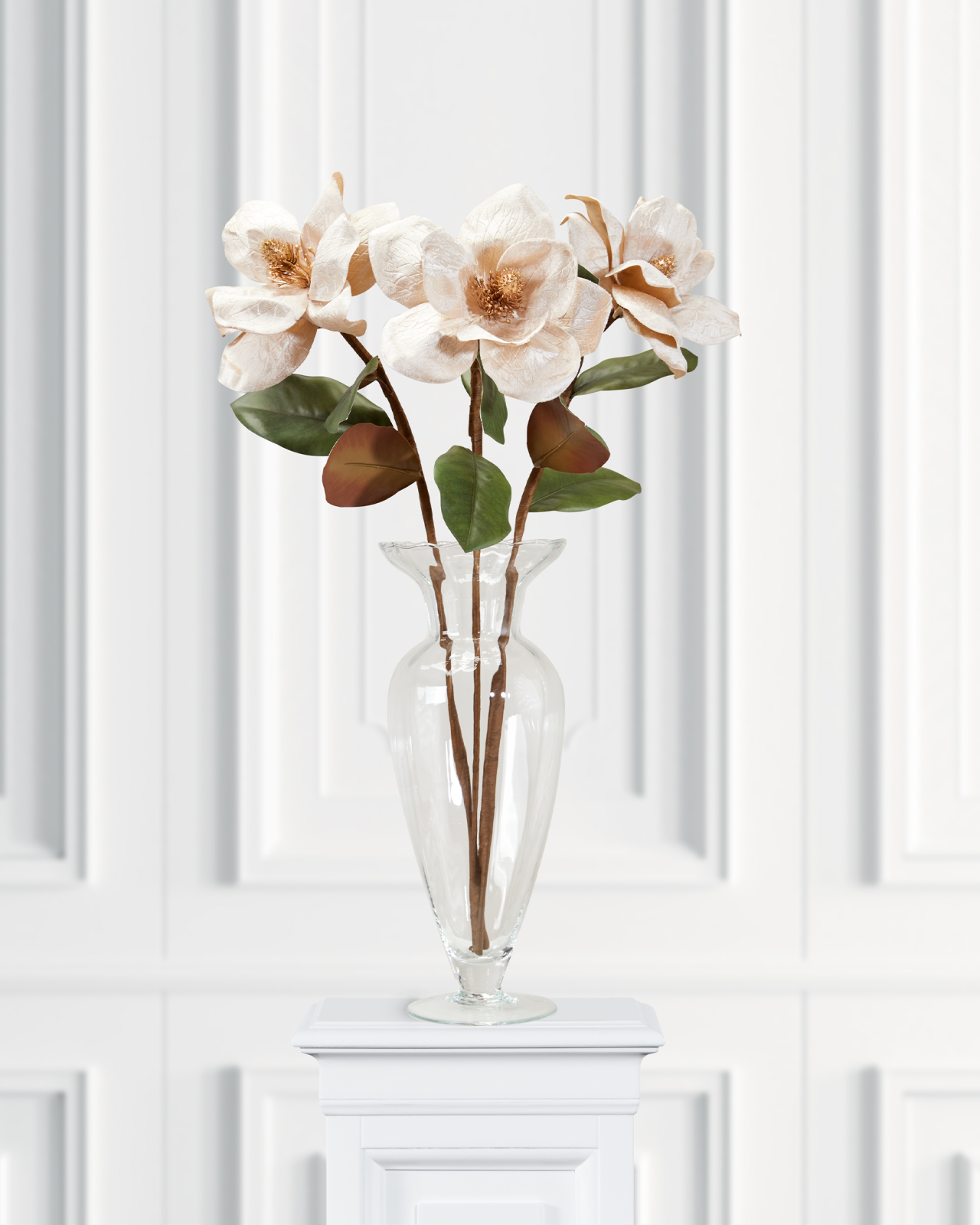 Magnolia snitblomst champagne 3-pak