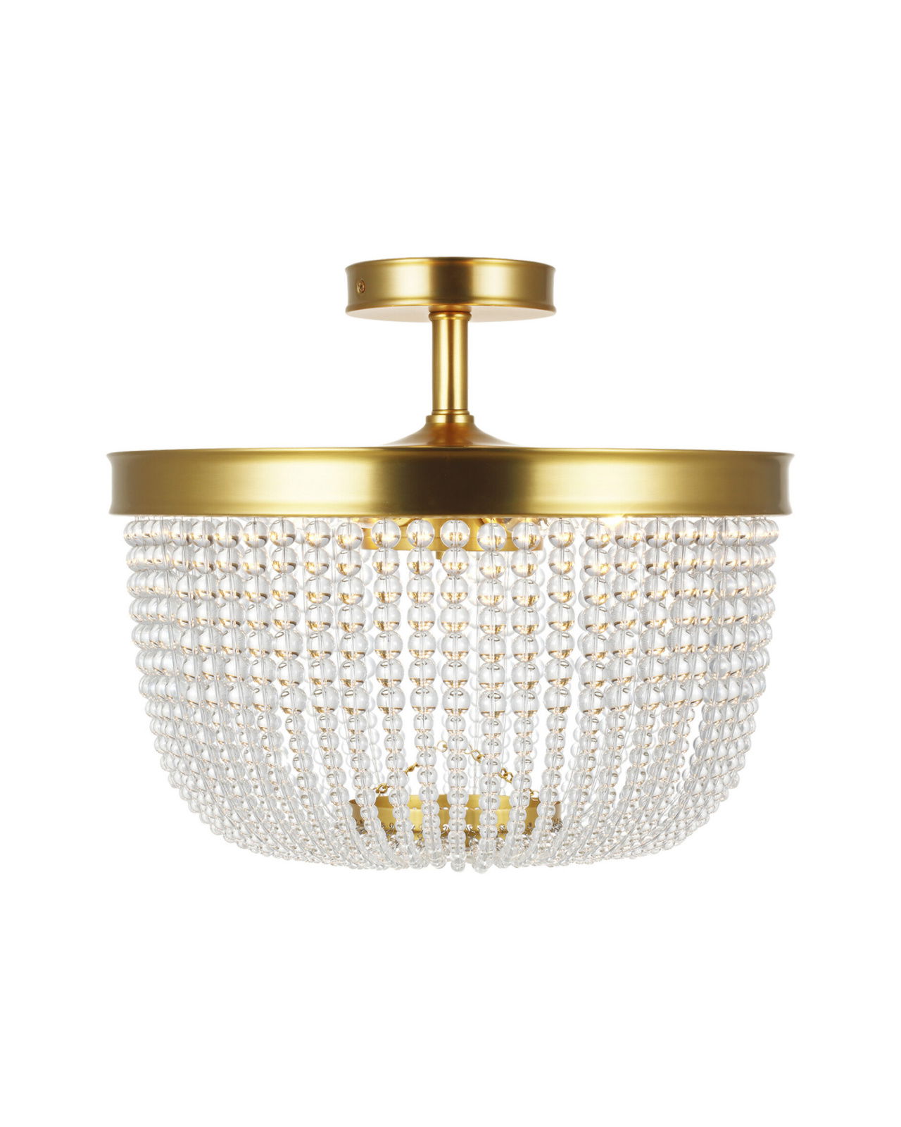Summerhill Semi Flush Mount Brass