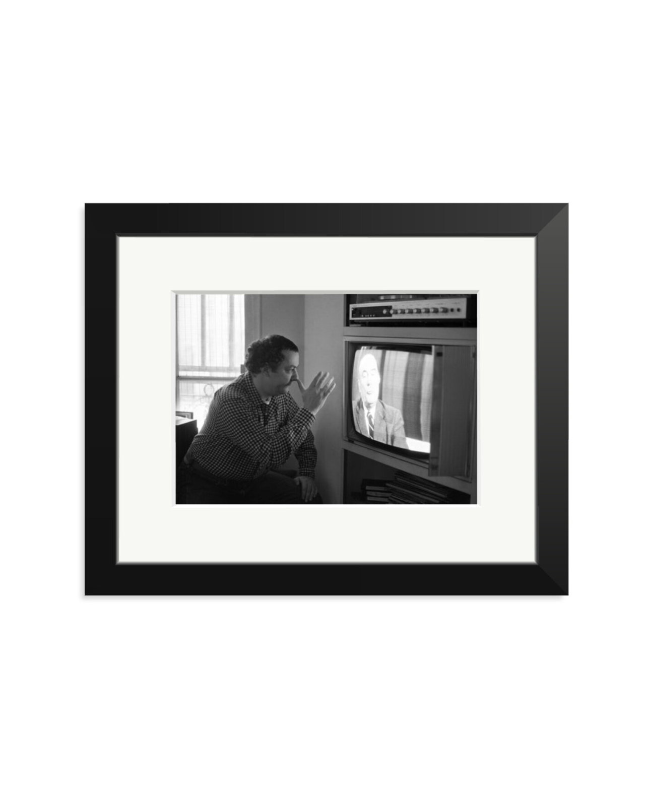 Coluche and Mitterrand Black / Small