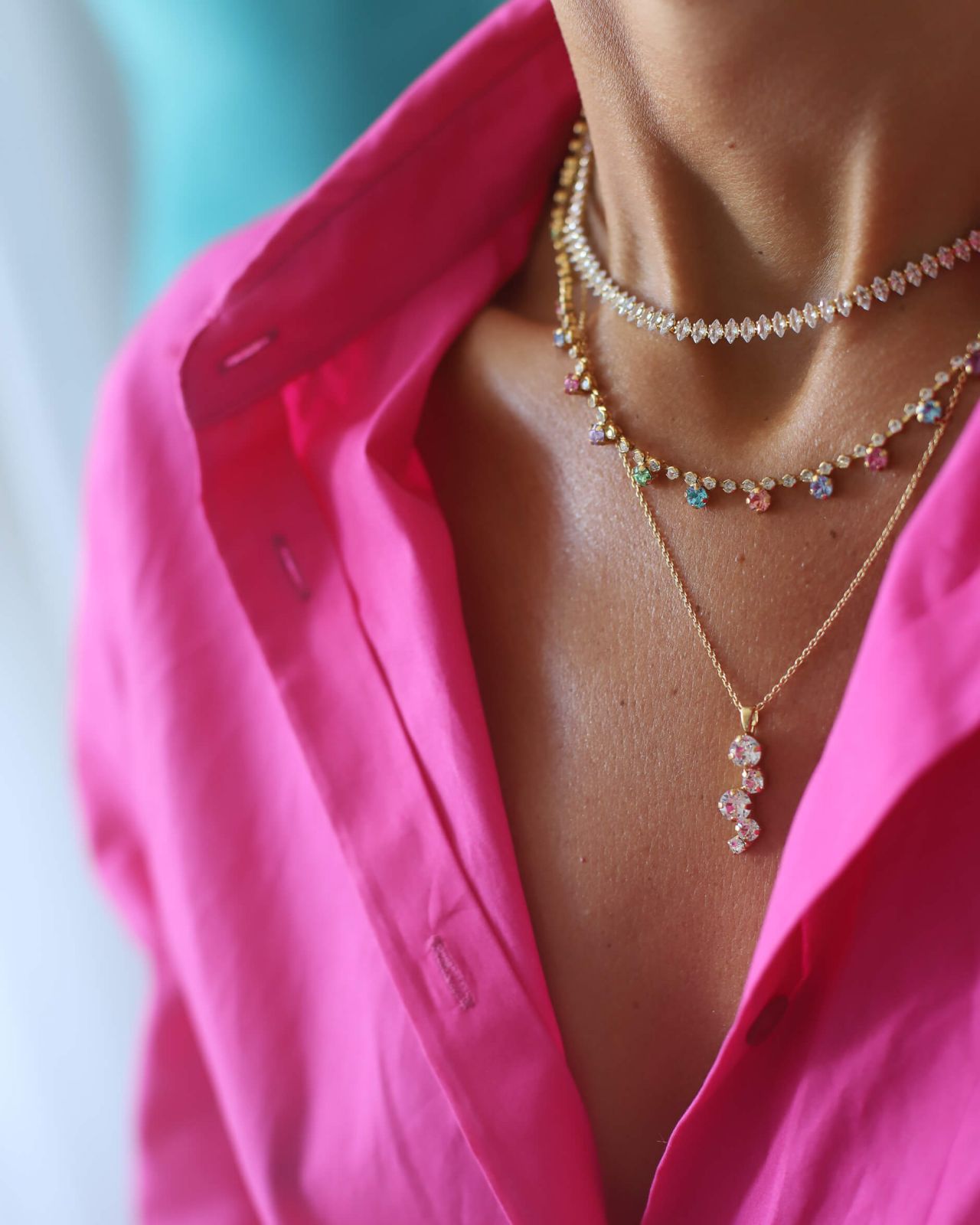 Elina necklace crystal