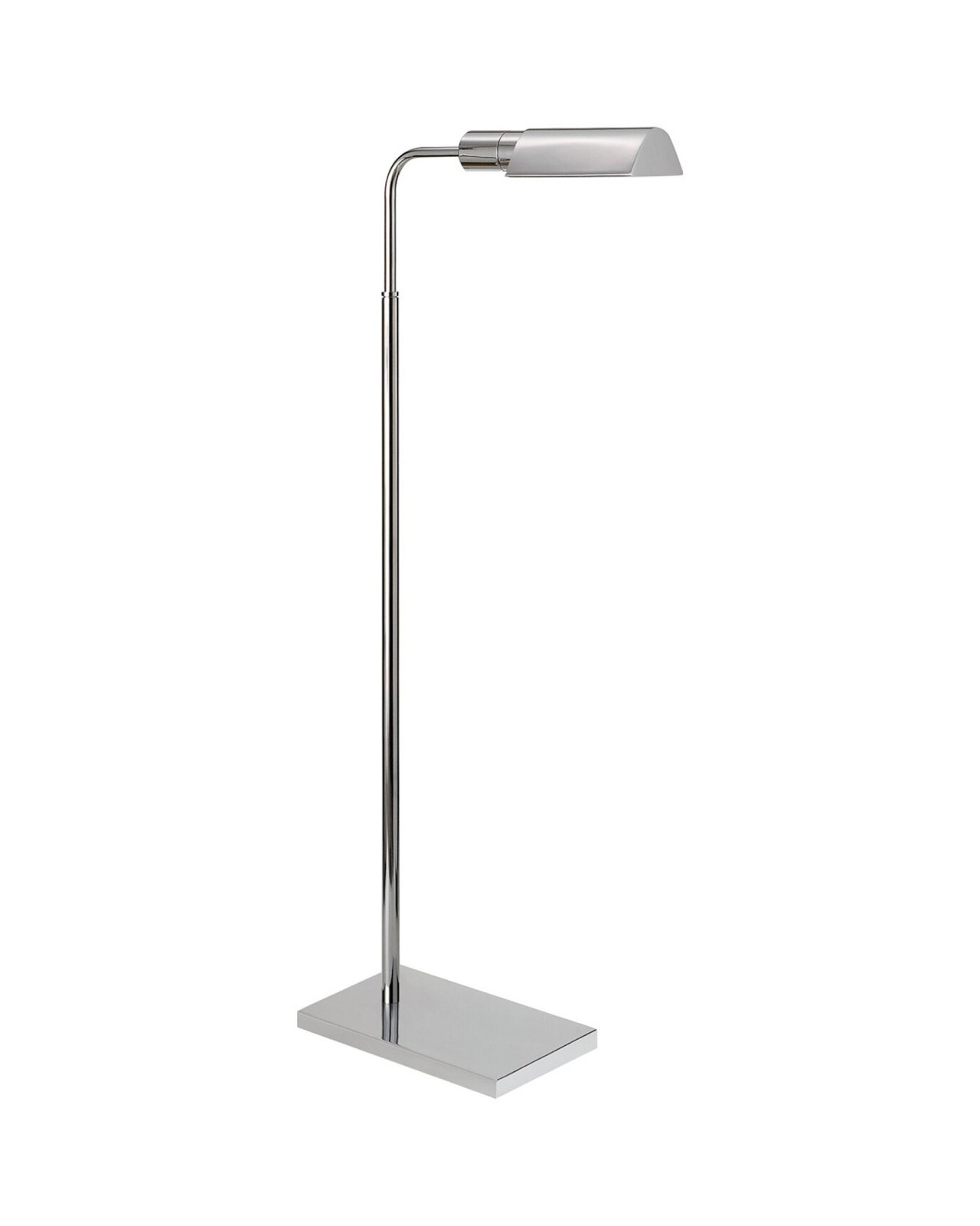 Studio Adjustable Light Floor Lamp Polished Nickel