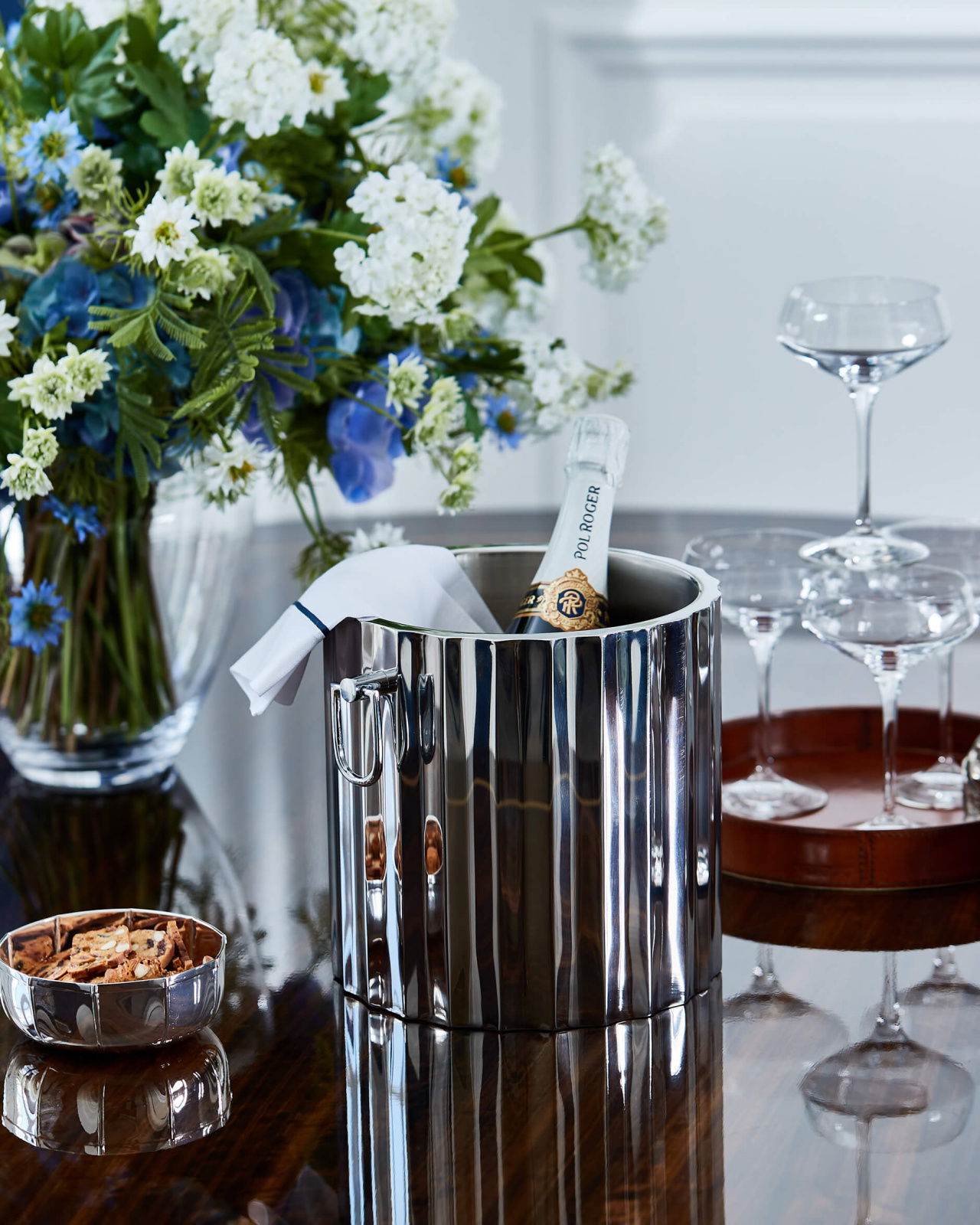 Crillon champagnekylare silver S