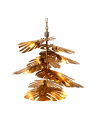 Tropique ceiling lamp in antique brass