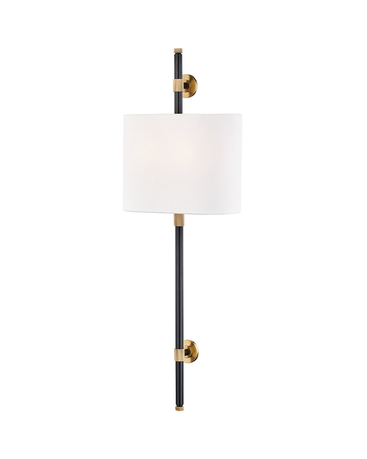 Bowery vägglampa antik mässing/svart