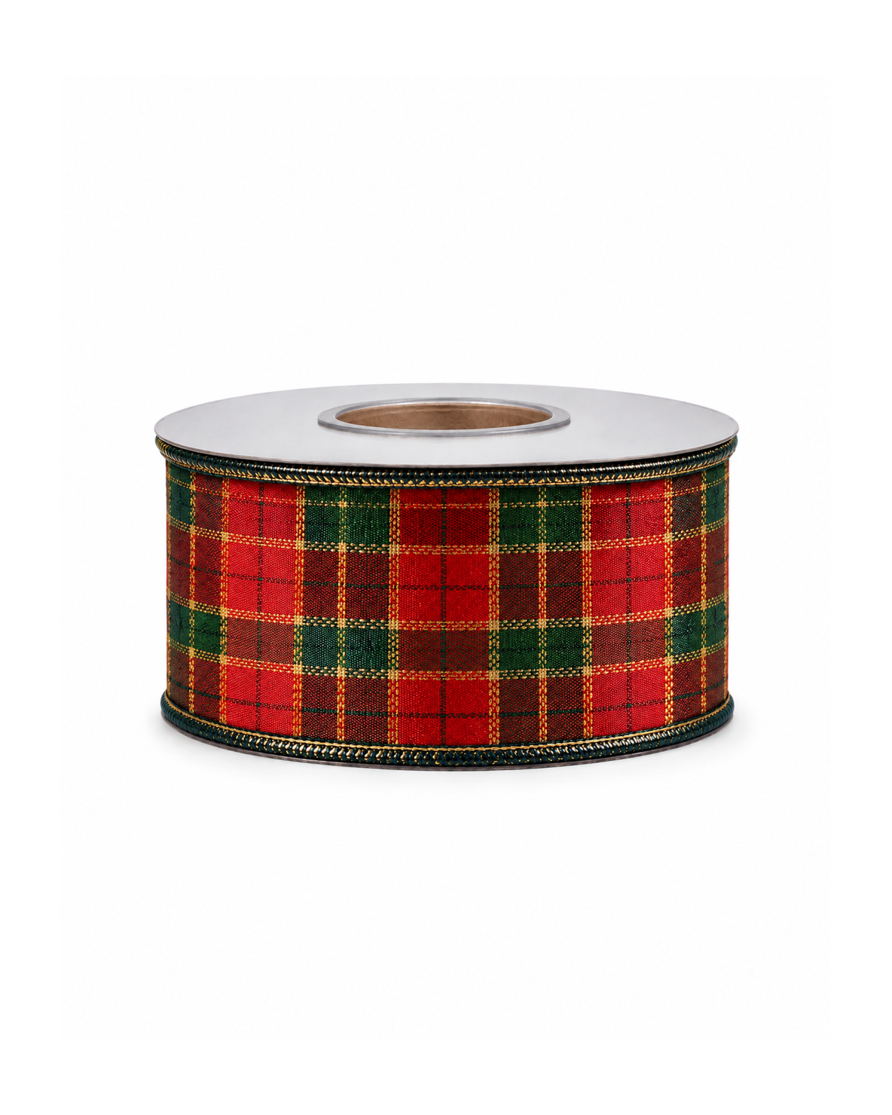 Willow textilband tartan röd/grön 9m
