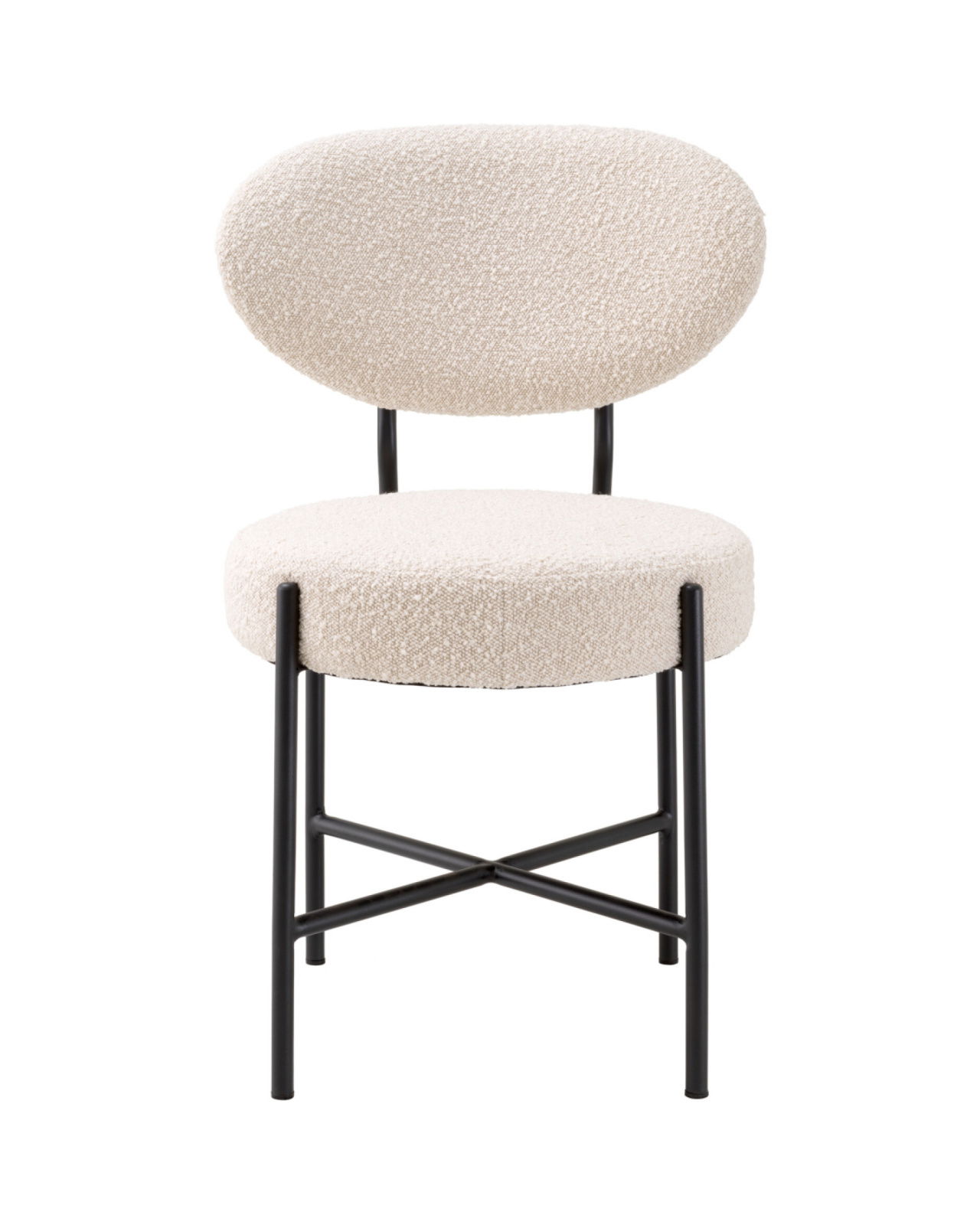 Vicq matstol bouclé cream 2-set