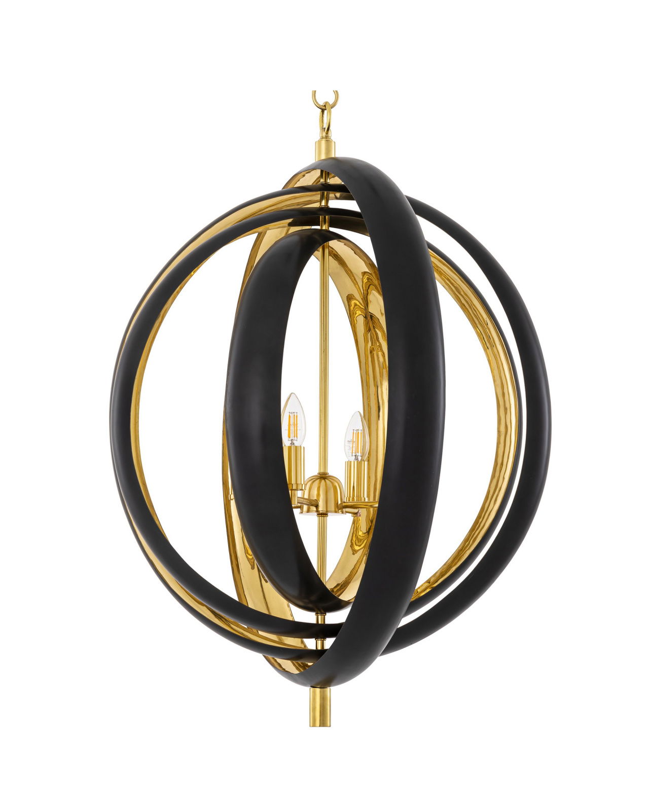 Riley Chandelier Polished Brass