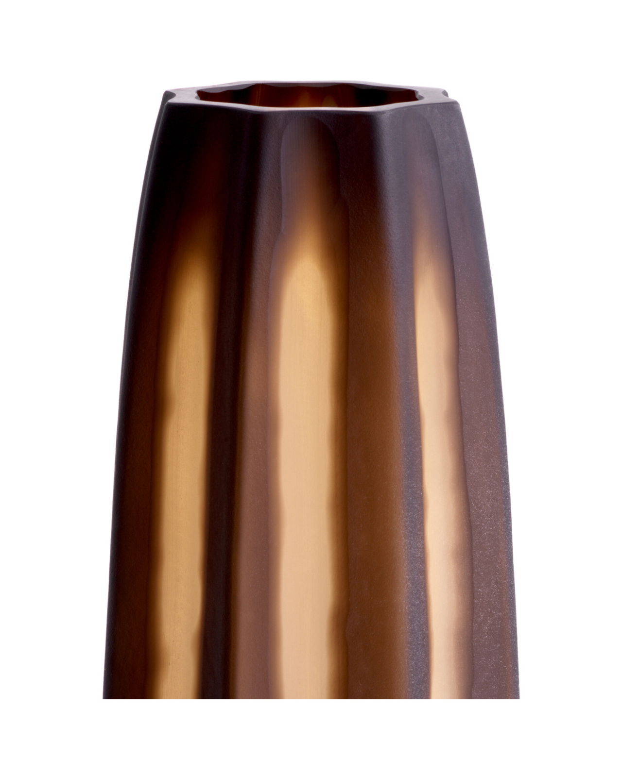 Tiara vase mørkebrun