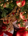 Hazel Branch Christmas Decoration Gold