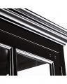 Seethrough Display Cabinet Modern Black / Classic White