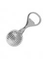 Golf ball bottle opener silver