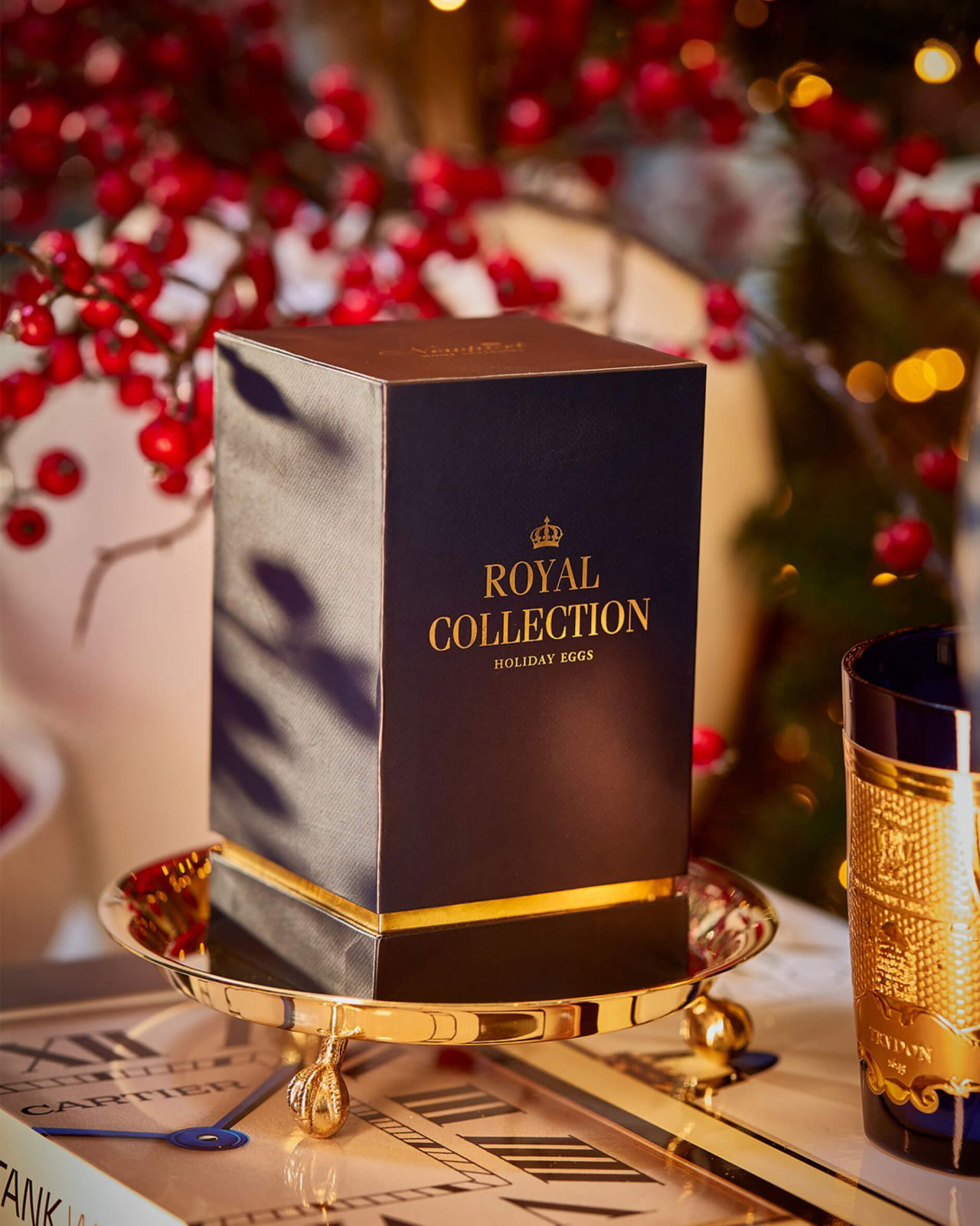 William fabergéägg julgransdekoration vit