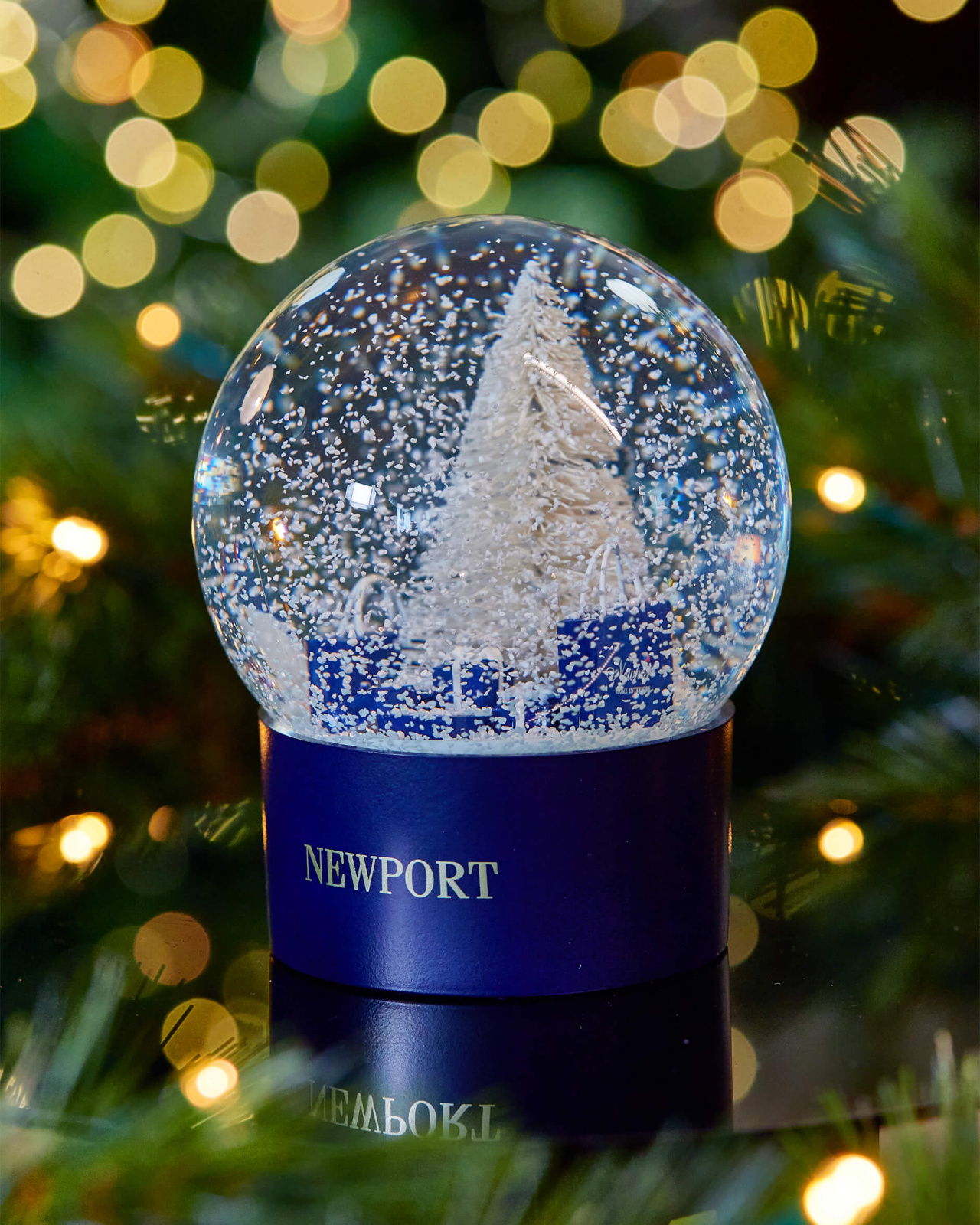 Newport sneeuwbol blauw