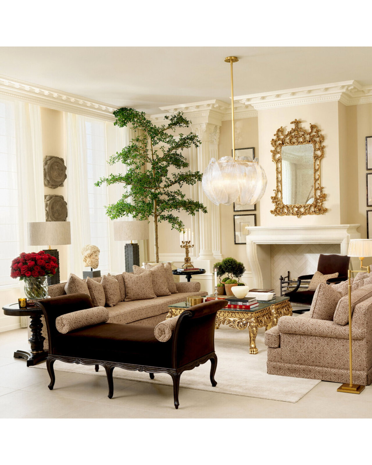 Madison sohva frieze jacquard beige