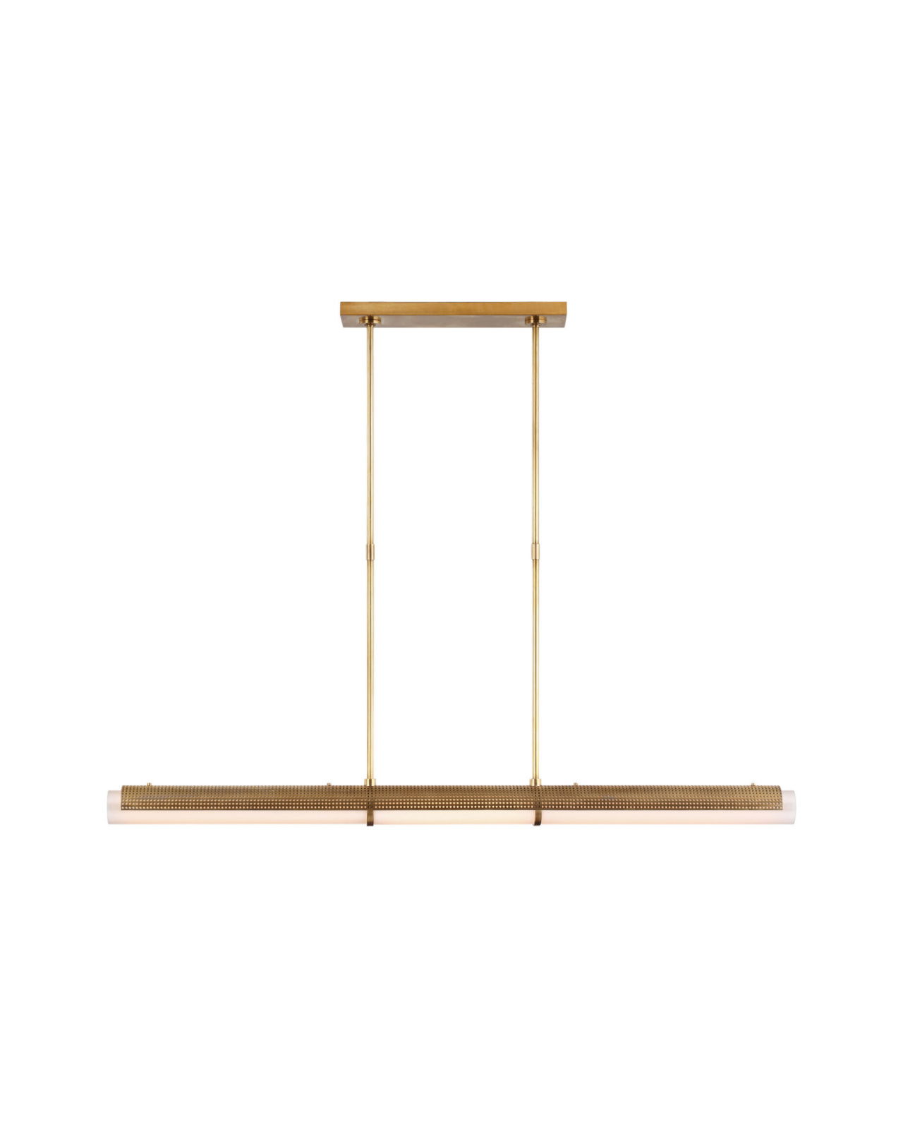 Precision Linear Chandelier Antique Brass Large