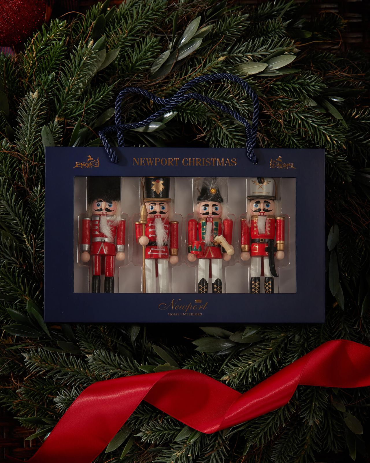 Herbert notenkrakerman kerstdecoratie 4-pack