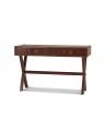 Kensington console table leather two-drawer