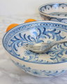 Siracusa blue salad bowl