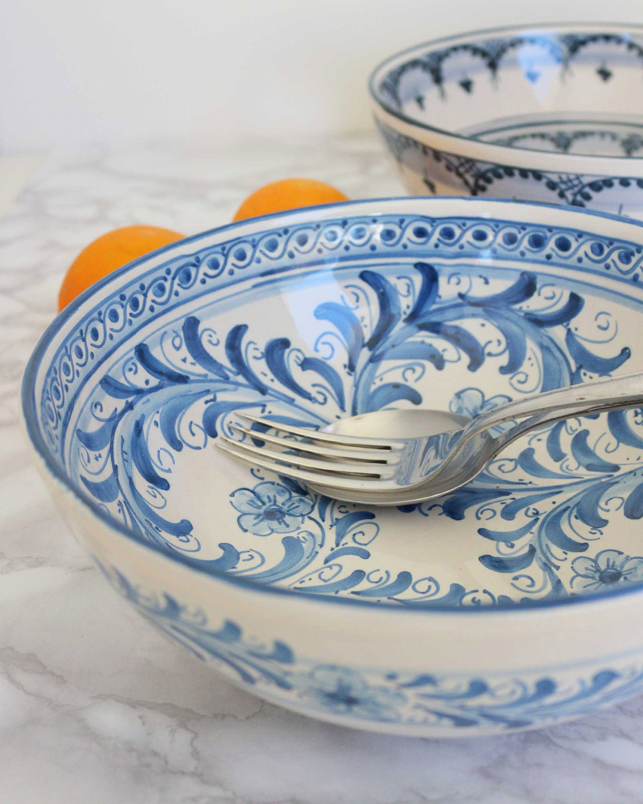 Siracusa blue salad bowl