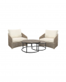Los Cabos Sessel mit Anson Couchtisch