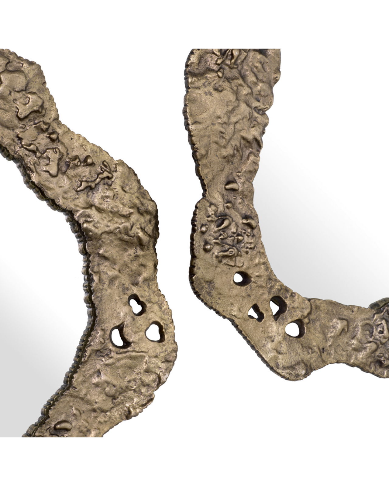 Foggia Mirror Vintage Brass Set of 2