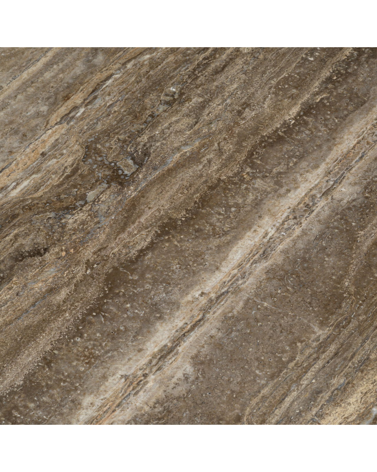 Florence Dining Table Silver Travertine