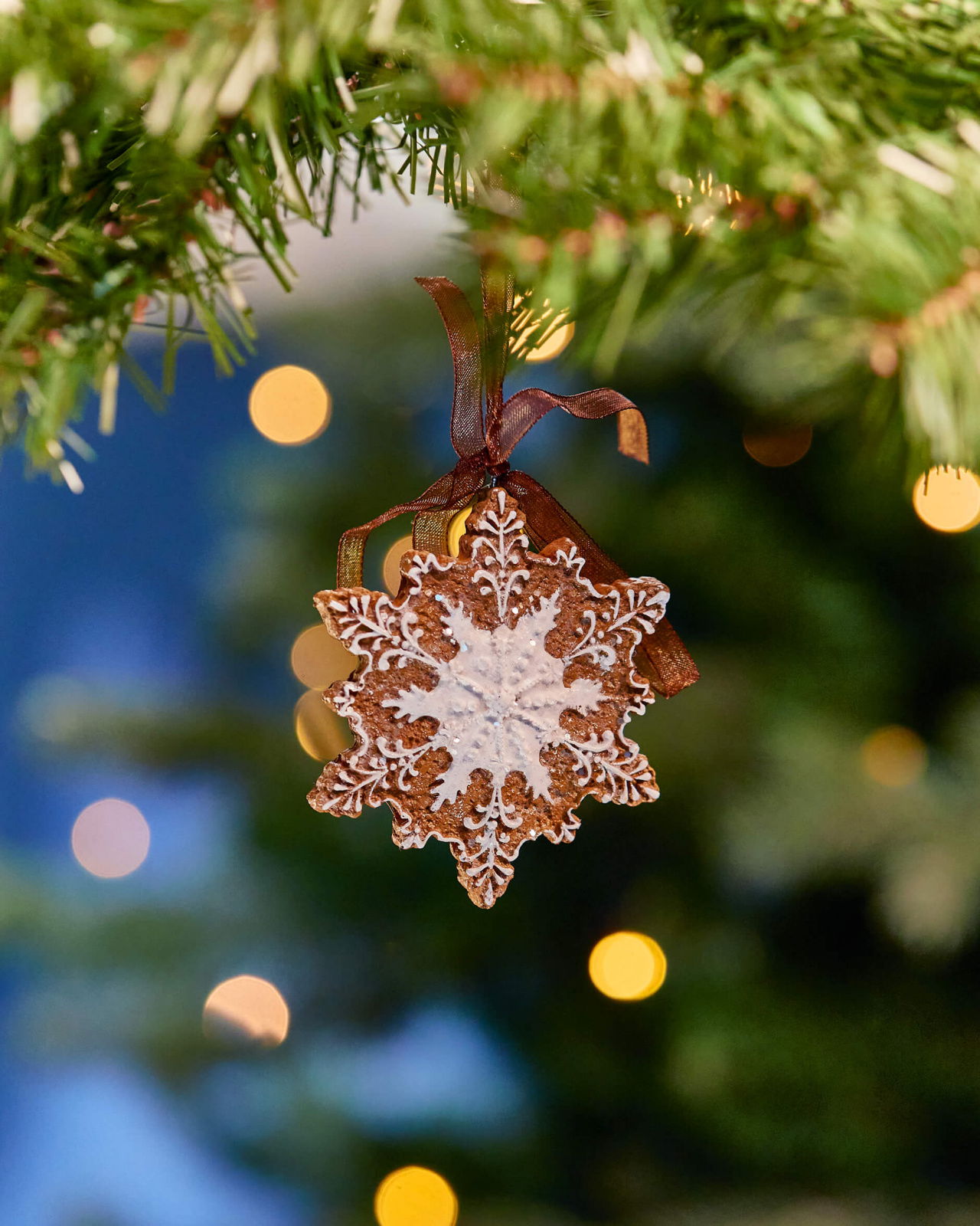 Marple Gingerbread Snowflake Ornament