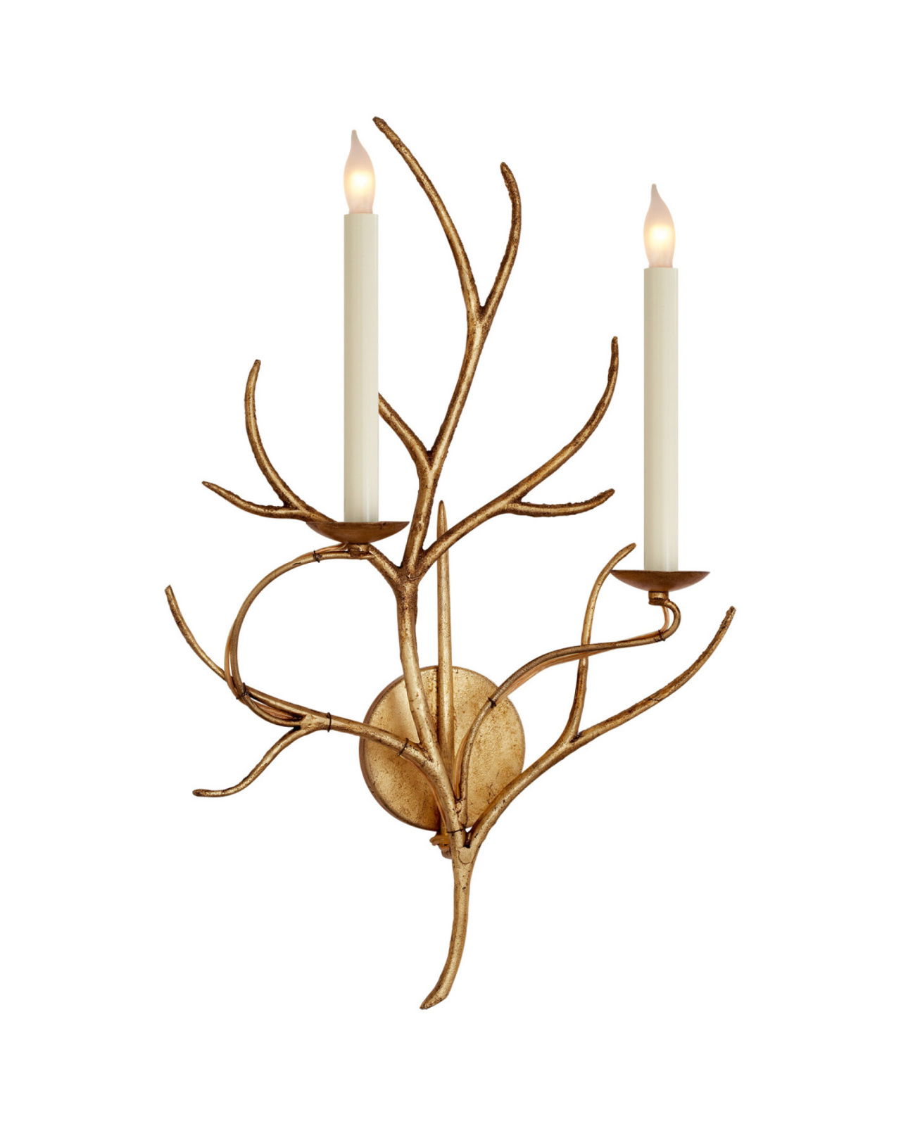 Branch vägglampa Gilded Iron