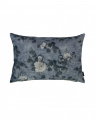Impasto Floral Denim Cushion Cover - Blue
