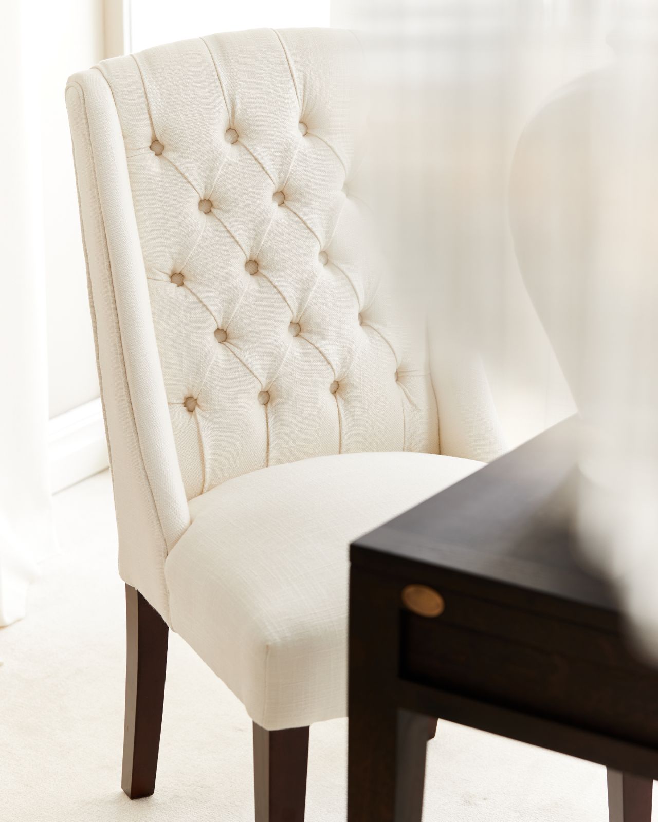 Newport Venice matstol off-white