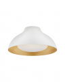 Agnes 15" Flush Mount Plaster White