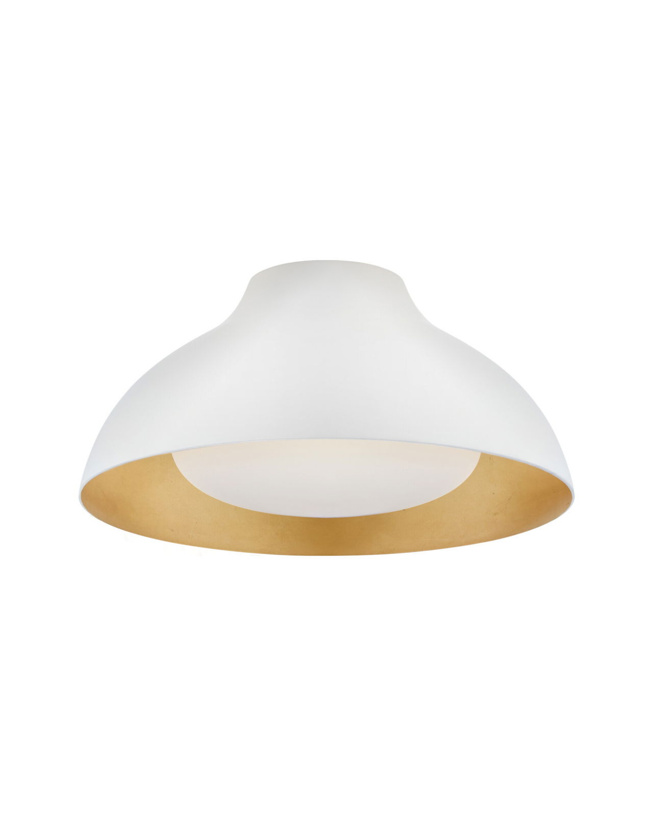 Agnes 15" Flush Mount Plaster White