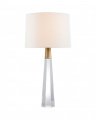 Olsen Table Lamp Crystal and Antique Brass