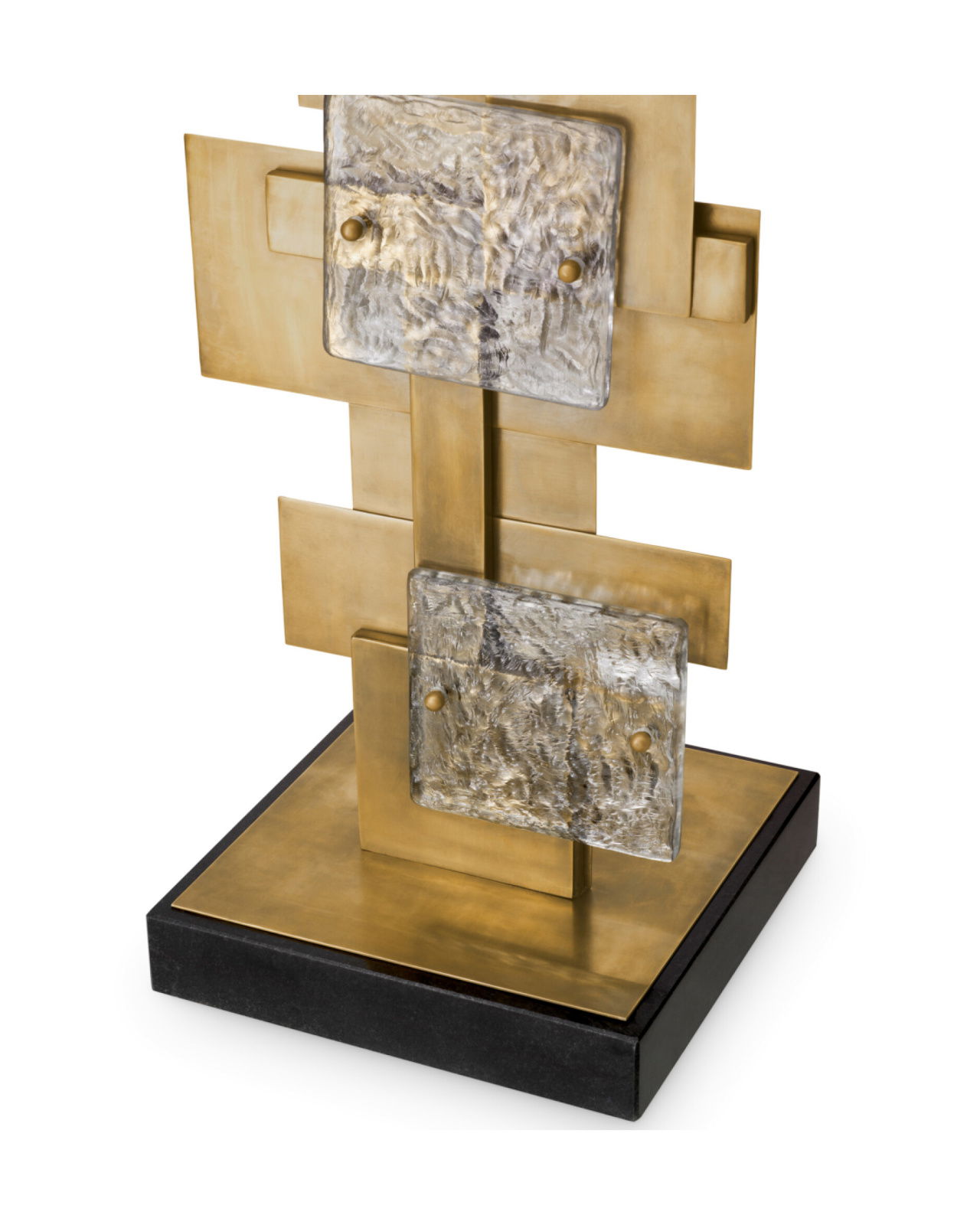 Langham golvlampa antik mässing