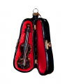 Elena viool kerstboomhanger zwart/rood