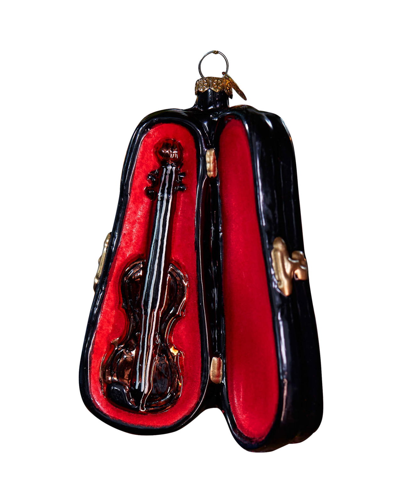 Elena fiol julgransdekoration svart/röd