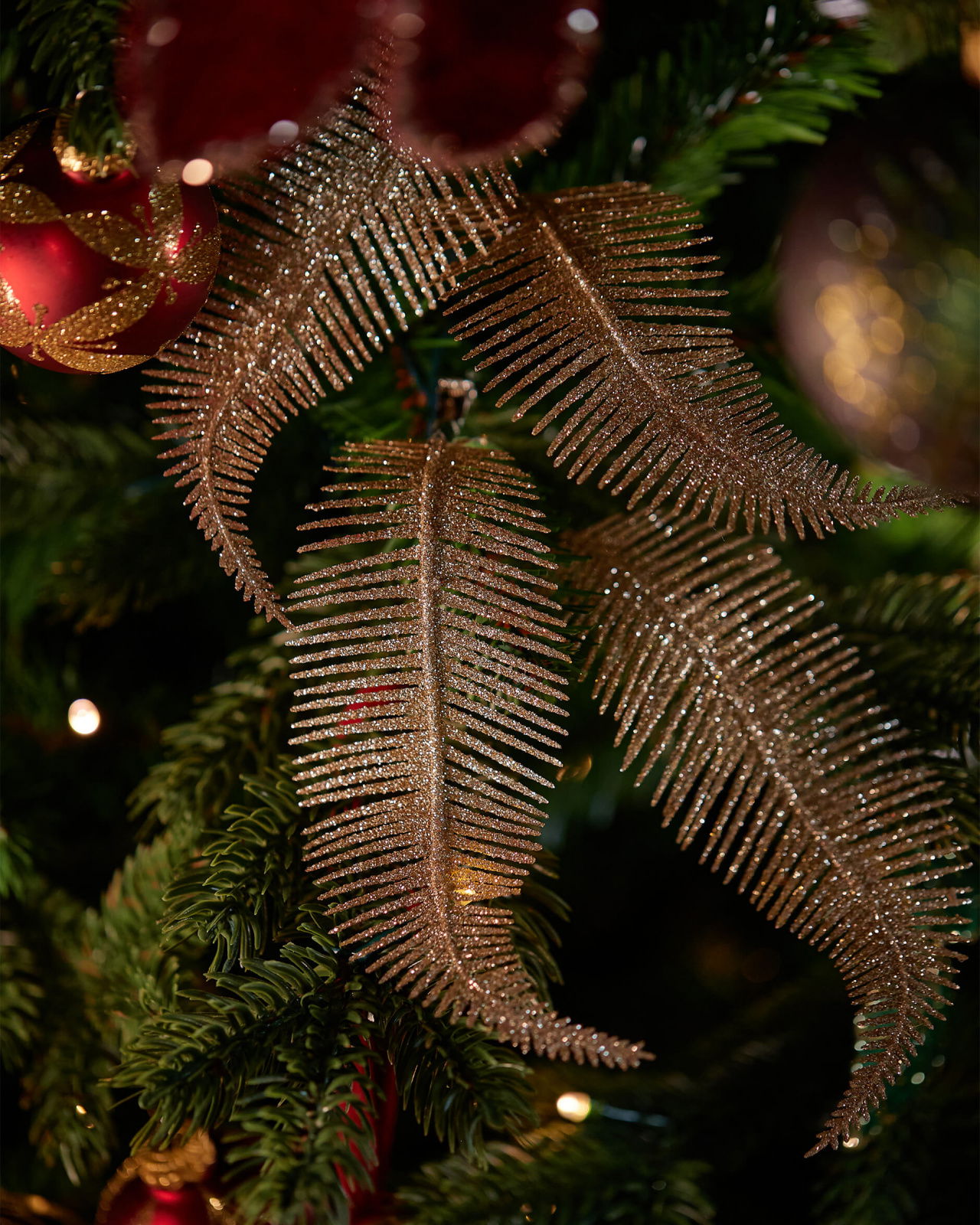 Carrington fjäder med clip champagne 8-pack