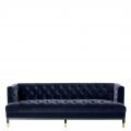 Castelle sofa savona midnight blue velvet