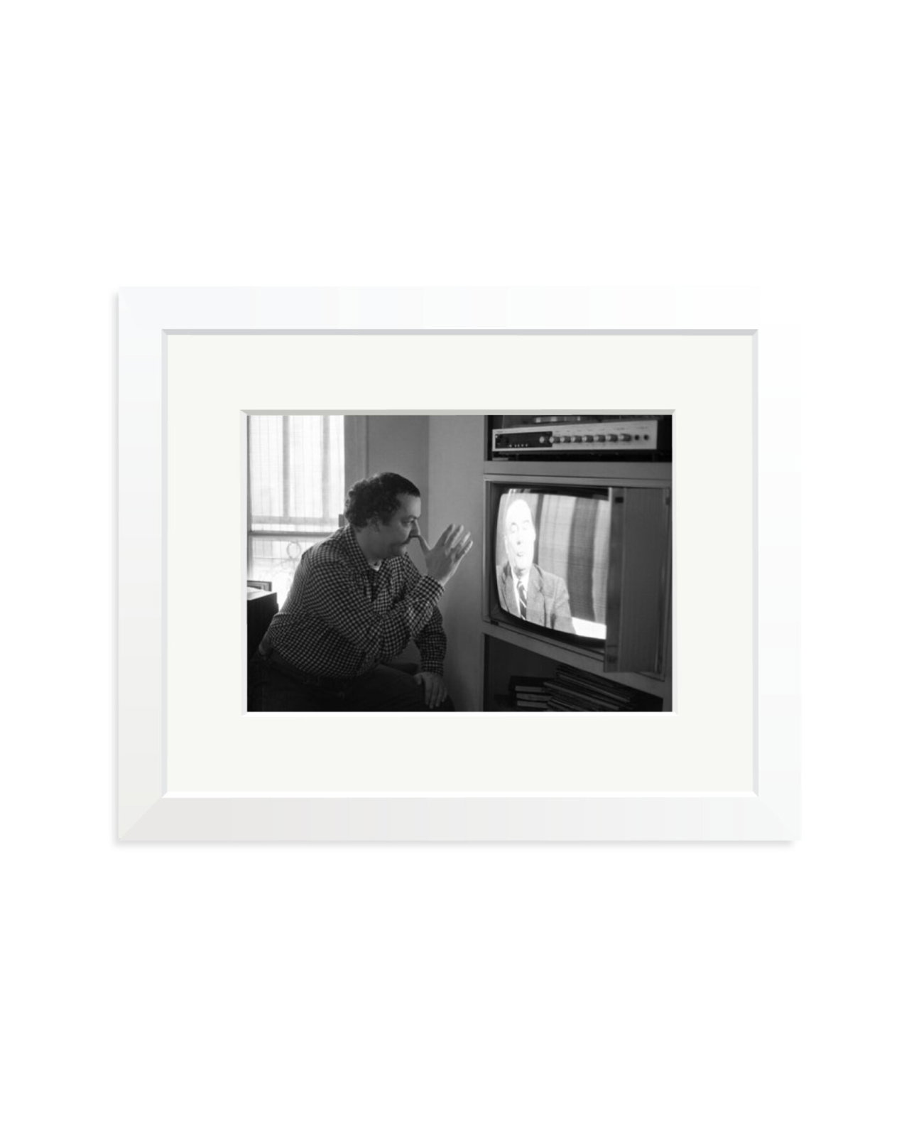 Coluche and Mitterrand White / Small