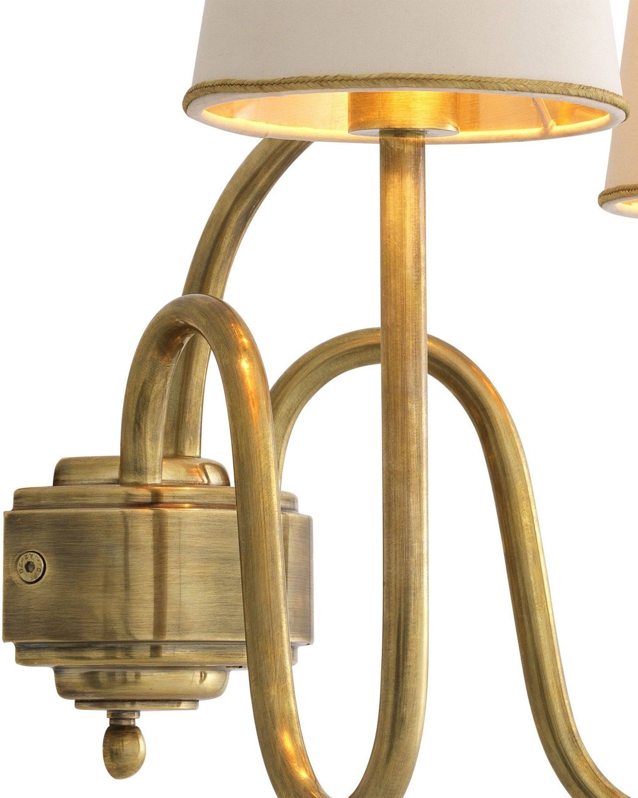 Bergerac vägglampa mässing S