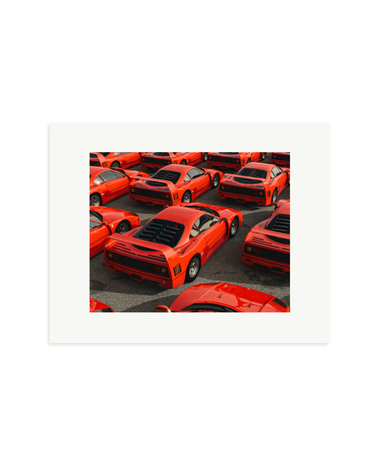 Ferrari F40 Parking Only Print Only / Small
