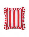 Ruffle Stripes kussenhoes rood